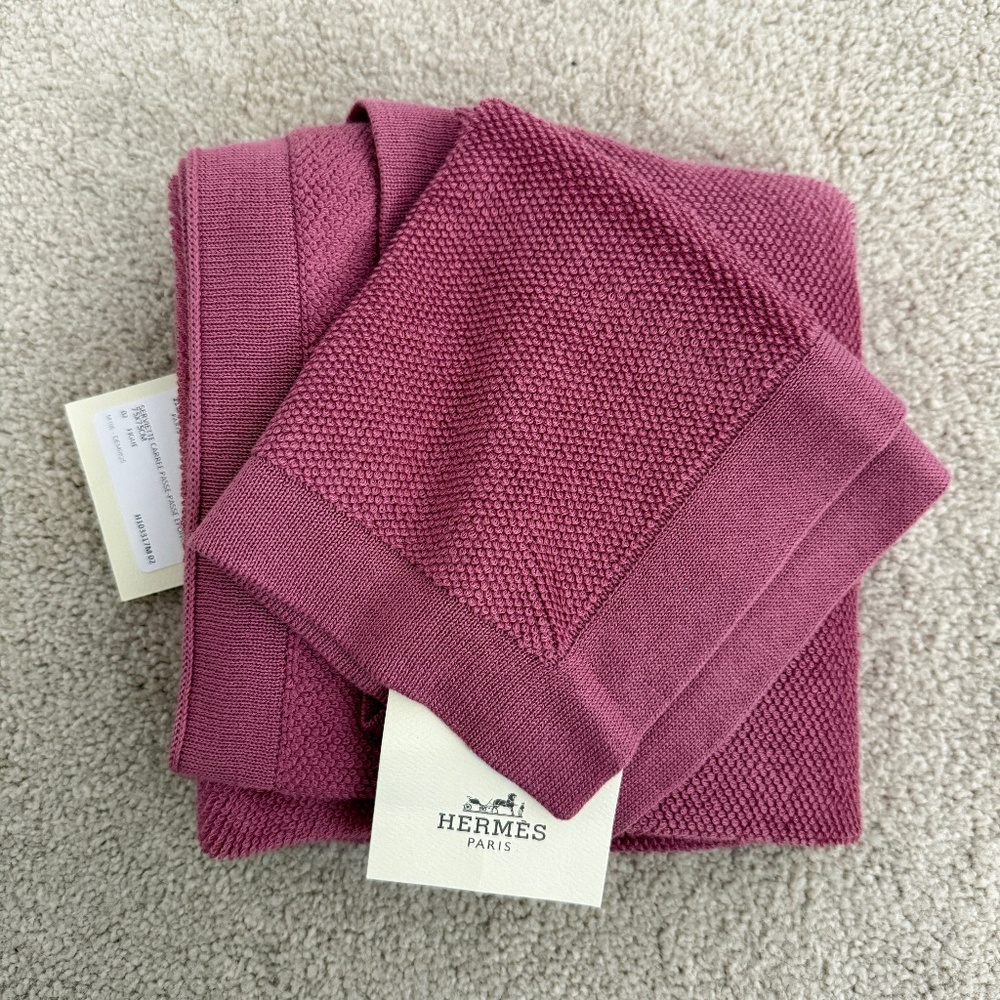 Hermes Pink Baby Towel Set - Great for Gifting for the Holidays - Small & Medium